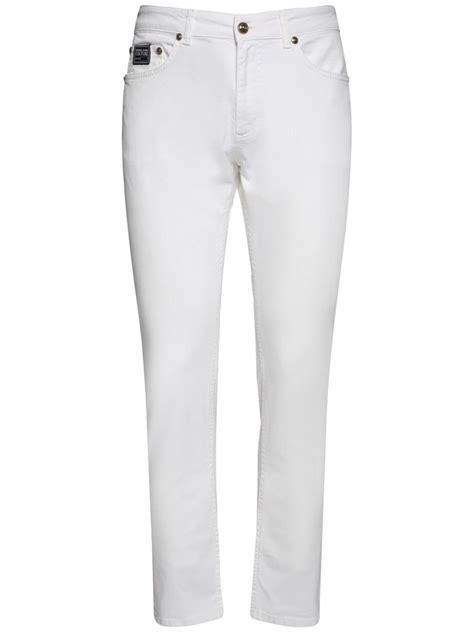 versace jeans couture white jeans